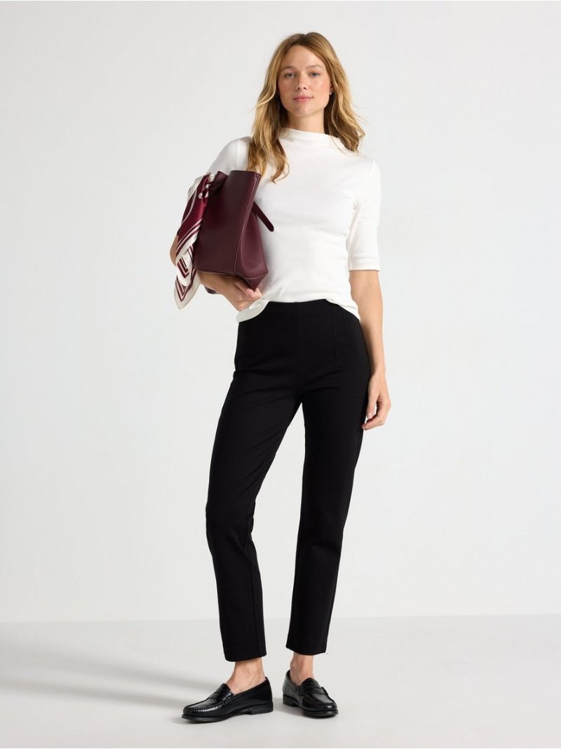 Straight trousers with high waist - 3013227-80