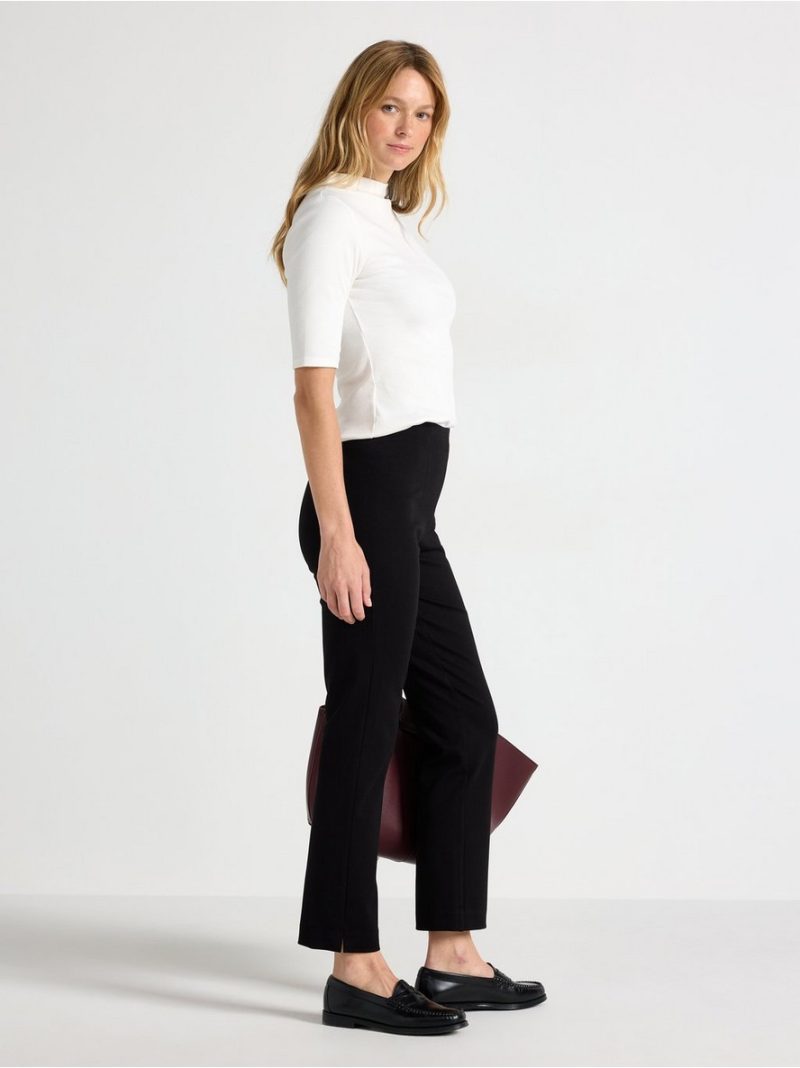 Straight trousers with high waist - 3013227-80