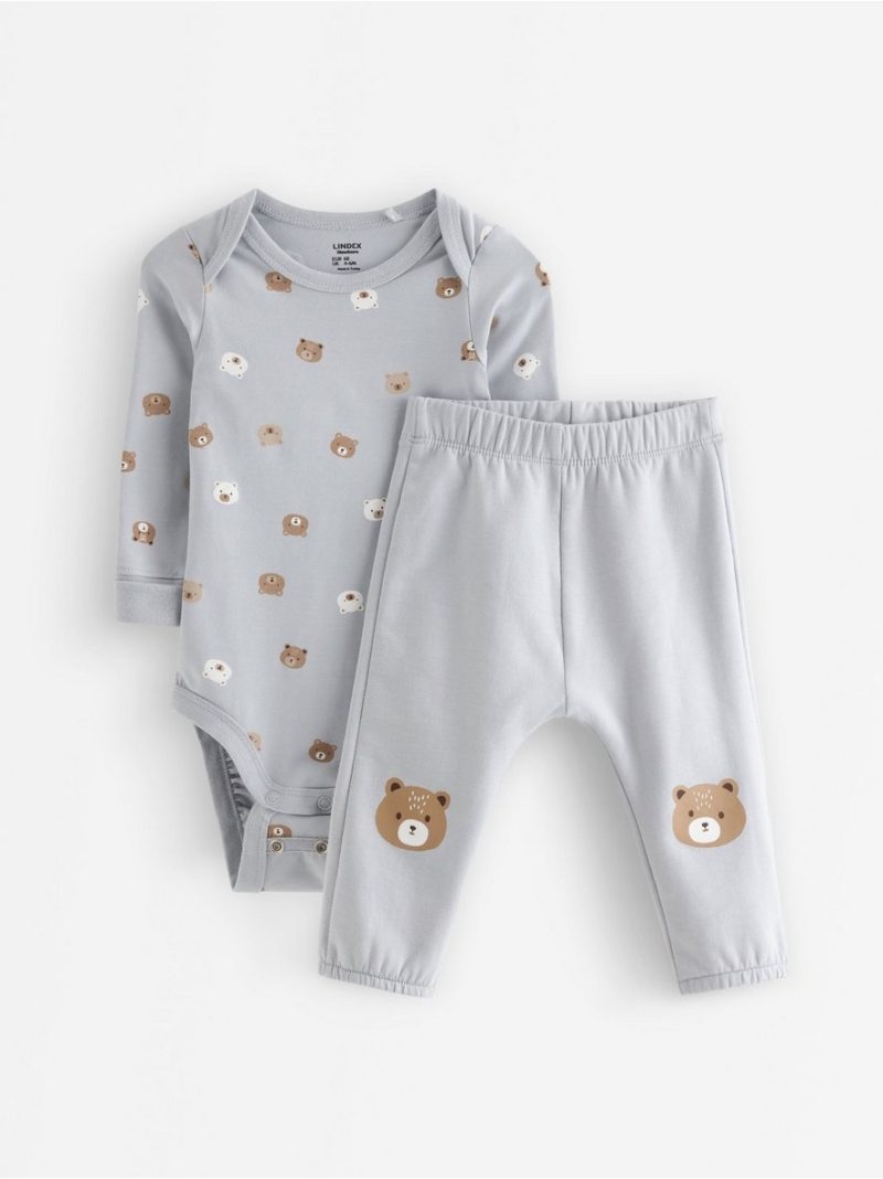 Set with bodysuit and joggers - 3013247-8403