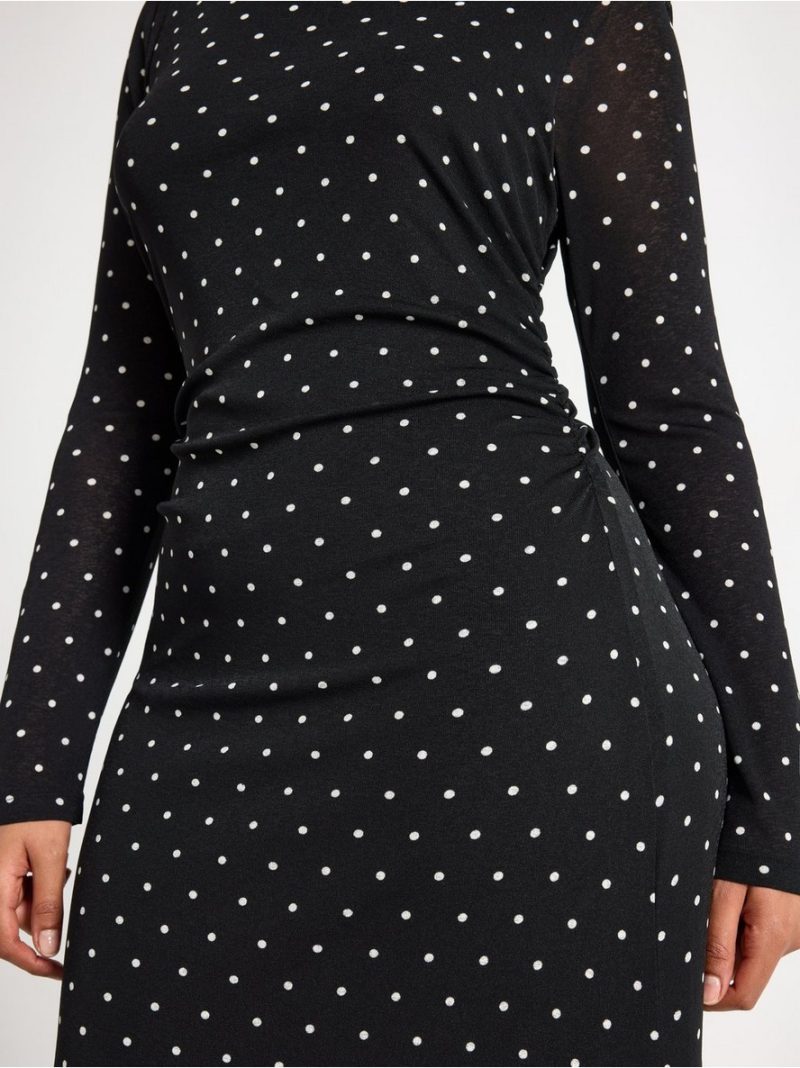 Long sleeved midi dress - 3013317-80