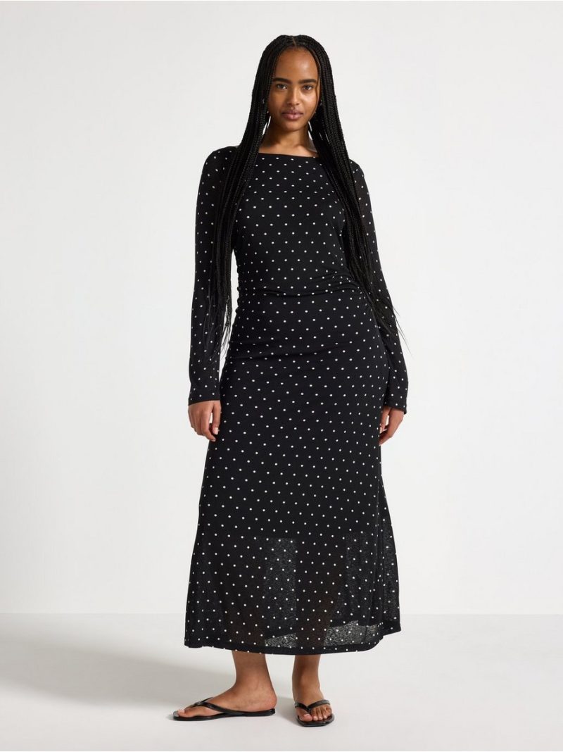 Long sleeved midi dress - 3013317-80