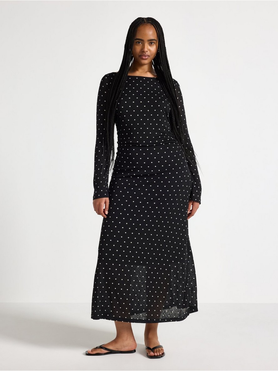 Long sleeved midi dress - 3013317-80
