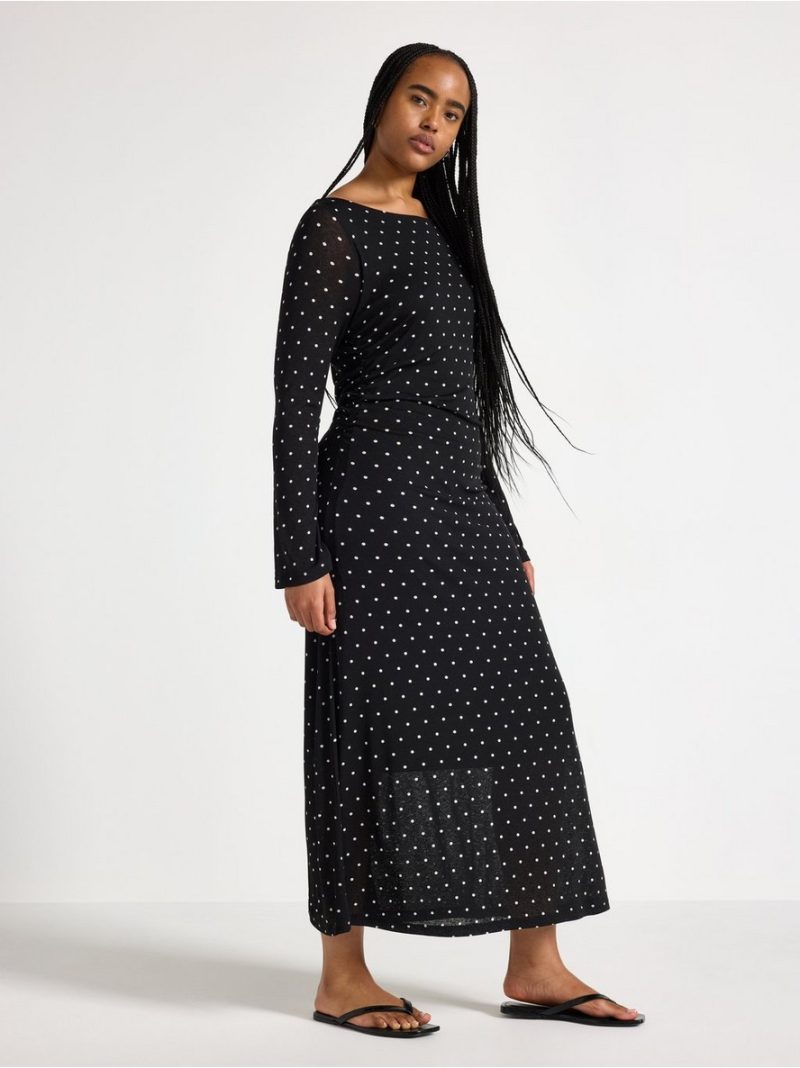 Long sleeved midi dress - 3013317-80