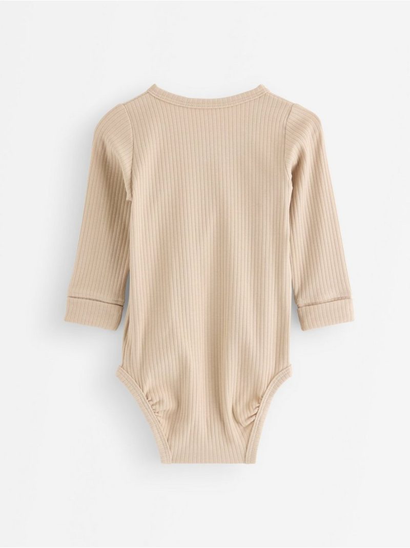 Ribbed wrap bodysuit - 3013370-4939