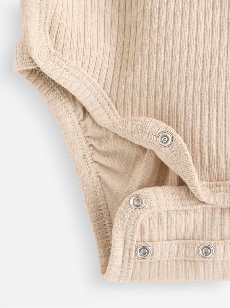 Ribbed wrap bodysuit - 3013370-4939