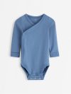 Long-sleeved wrap bodysuit - 3013374-8887