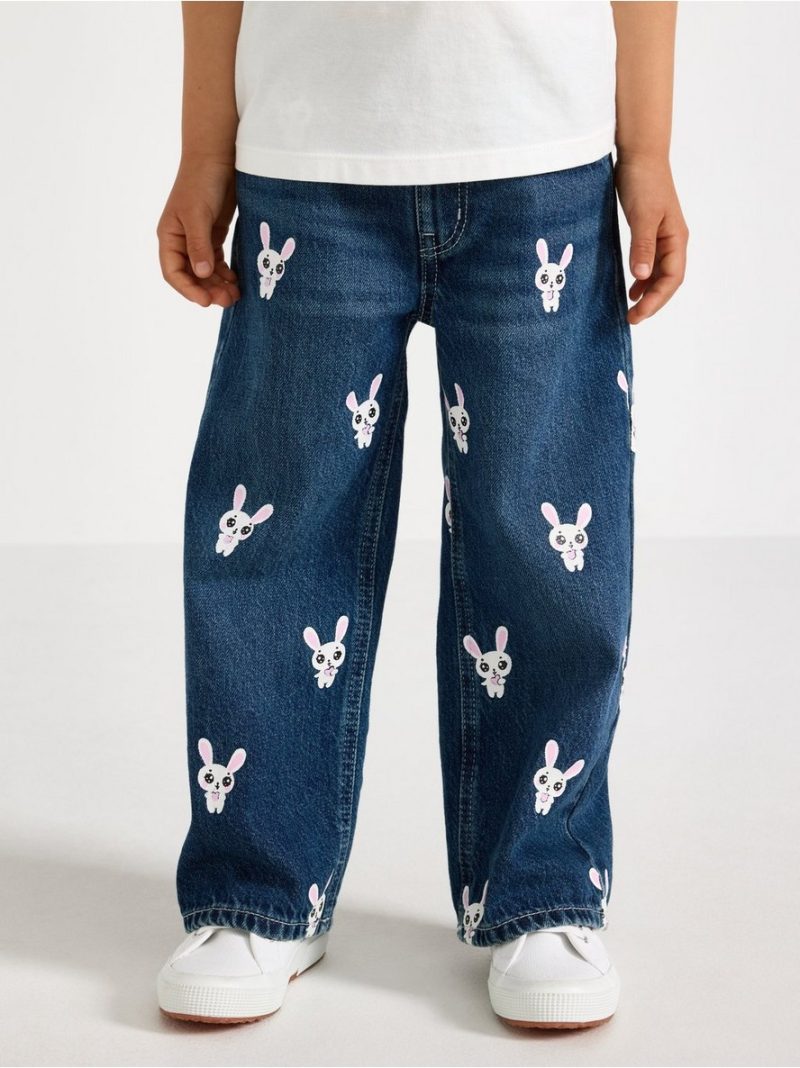 Wide jeans with regular waist - 3013519-791