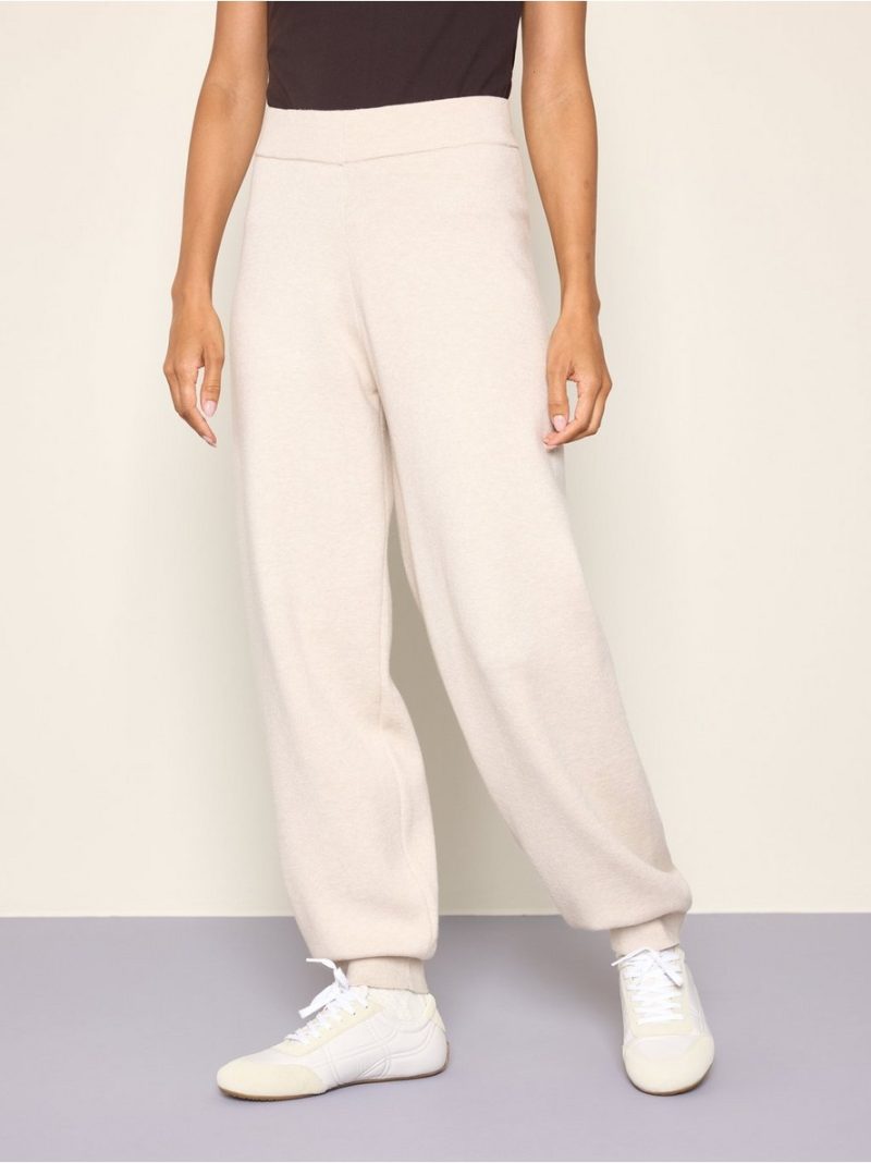 Fine-knit joggers - 3013554-9805