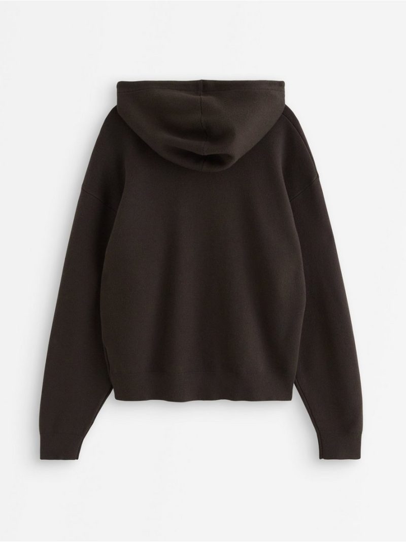Fine-knit hoodie - 3013558-8117