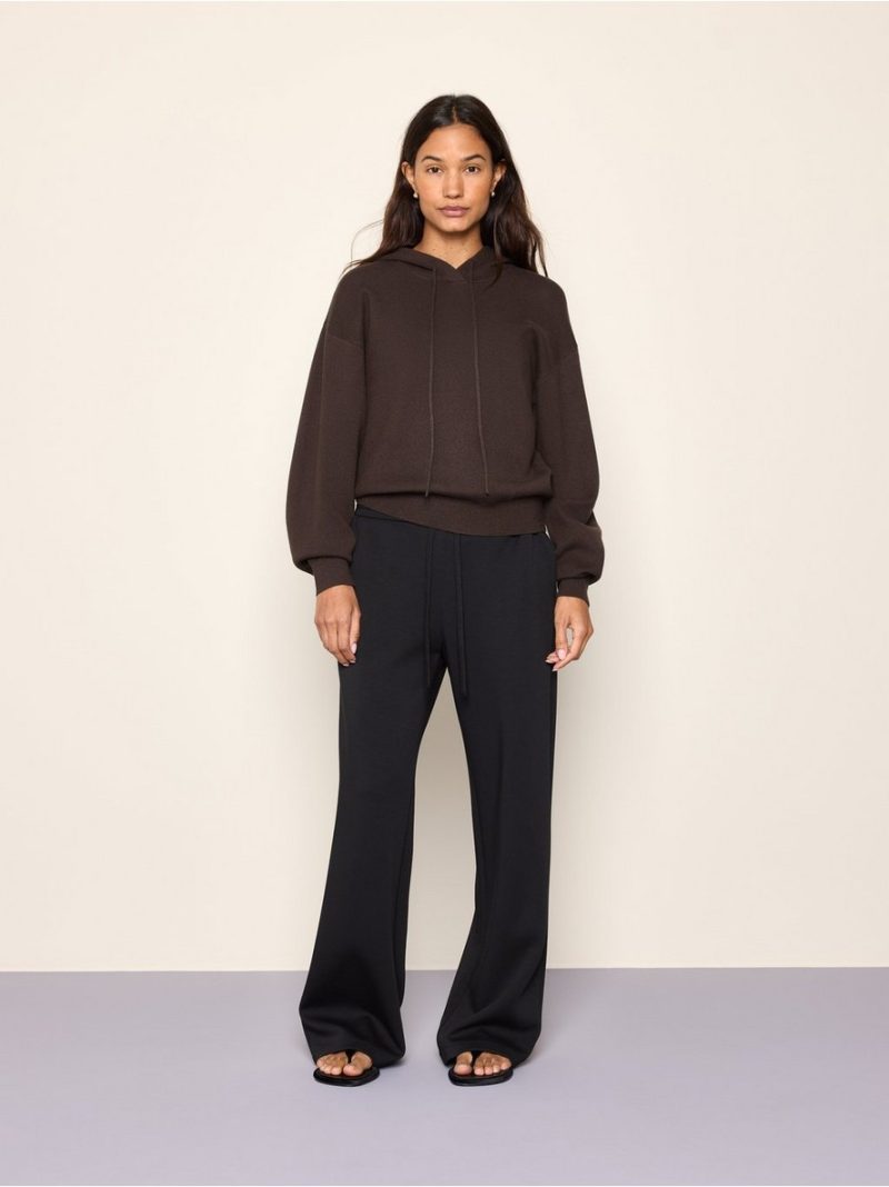 Fine-knit hoodie - 3013558-8117