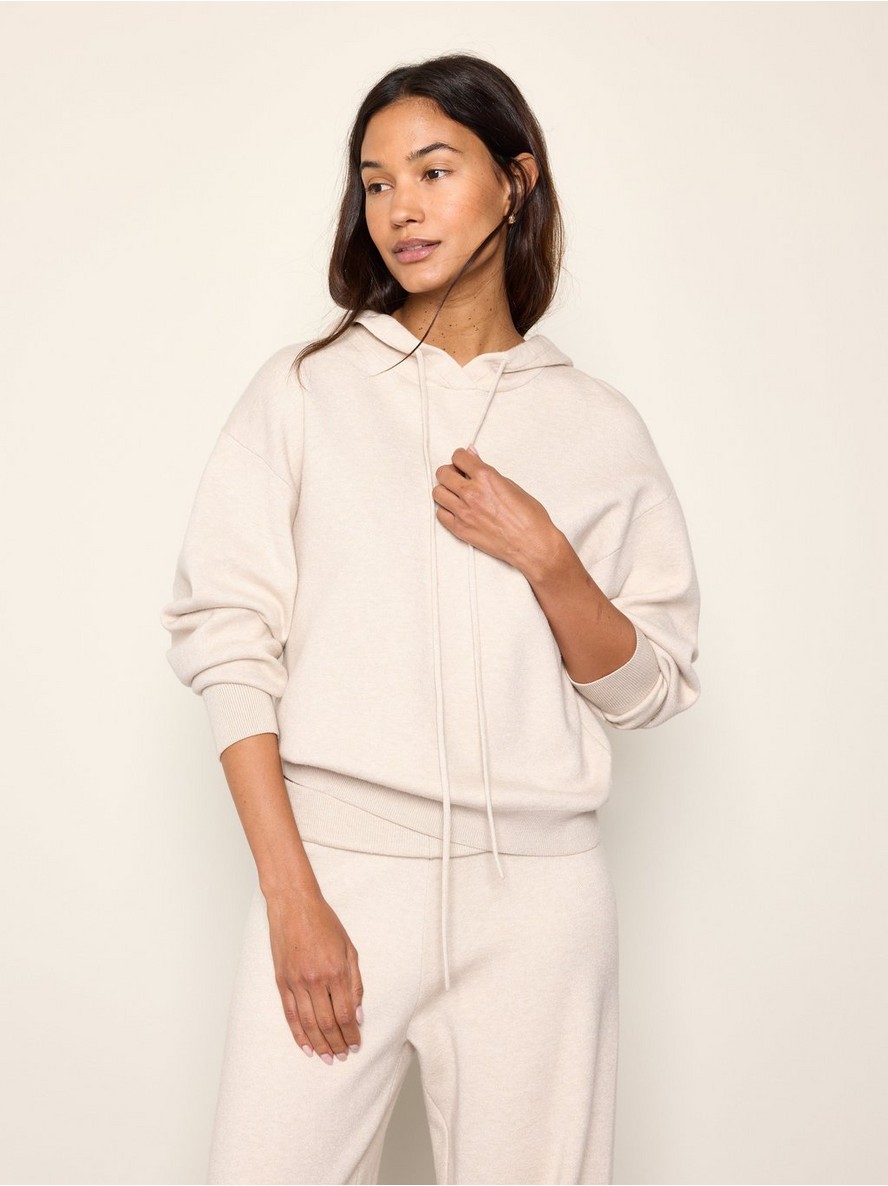 Fine-knit hoodie - 3013558-9805