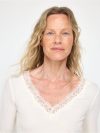 Majica - Ribbed top with lace