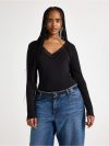 Ribbed top with lace - 3013705-80