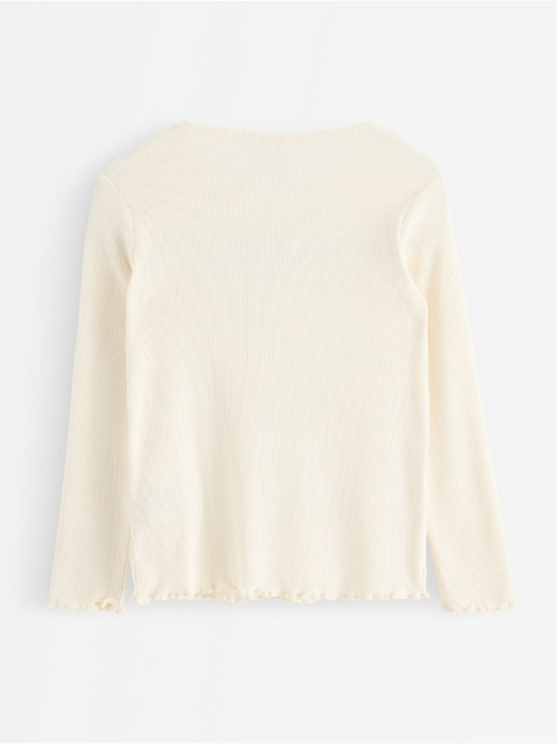 Ribbed long-sleeved top - 3013986-6728