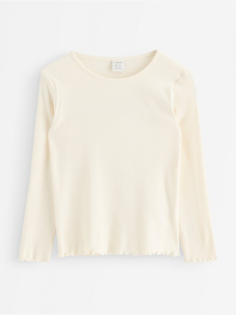 Ribbed long-sleeved top - 3013986-6728