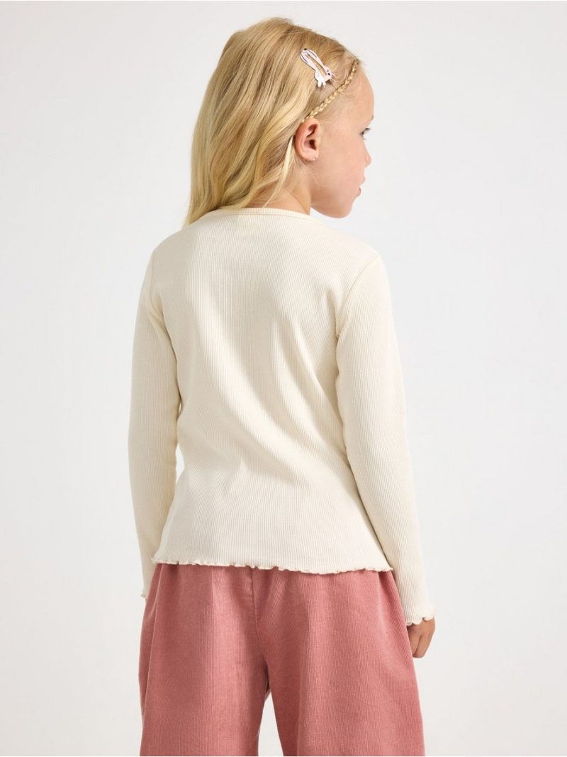 Ribbed long-sleeved top - 3013986-6728