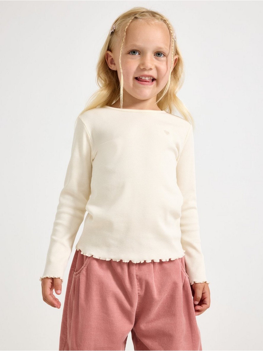Ribbed long-sleeved top - 3013986-6728