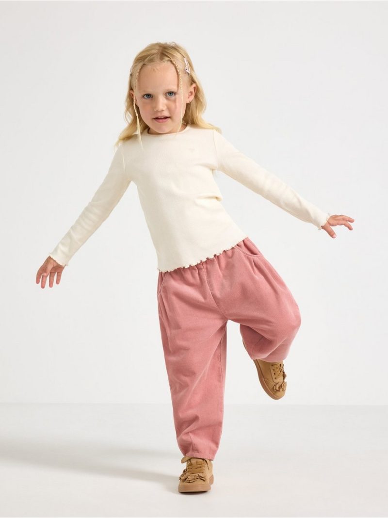 Ribbed long-sleeved top - 3013986-6728
