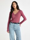 Majica - Ribbed top with lace