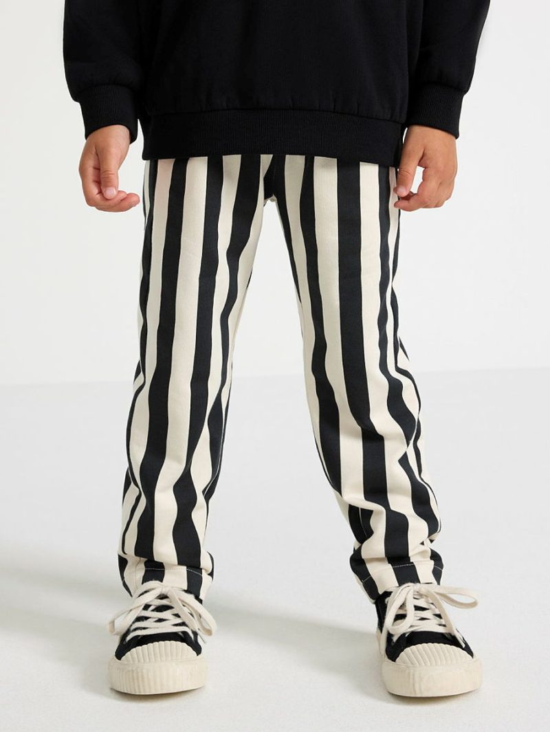 Pantalone - Striped jersey trousers