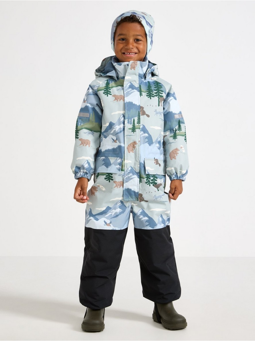 Padded waterproof snowsuit - 3000724-7986