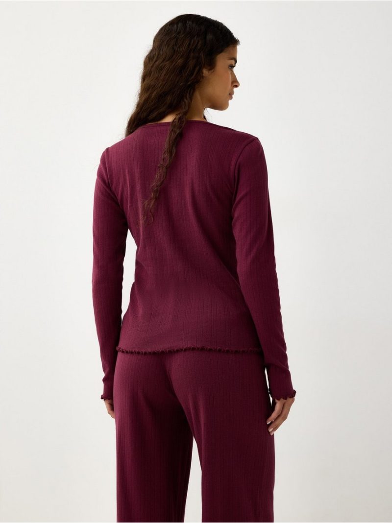 Pyjama top in pointelle - 3011472-9938