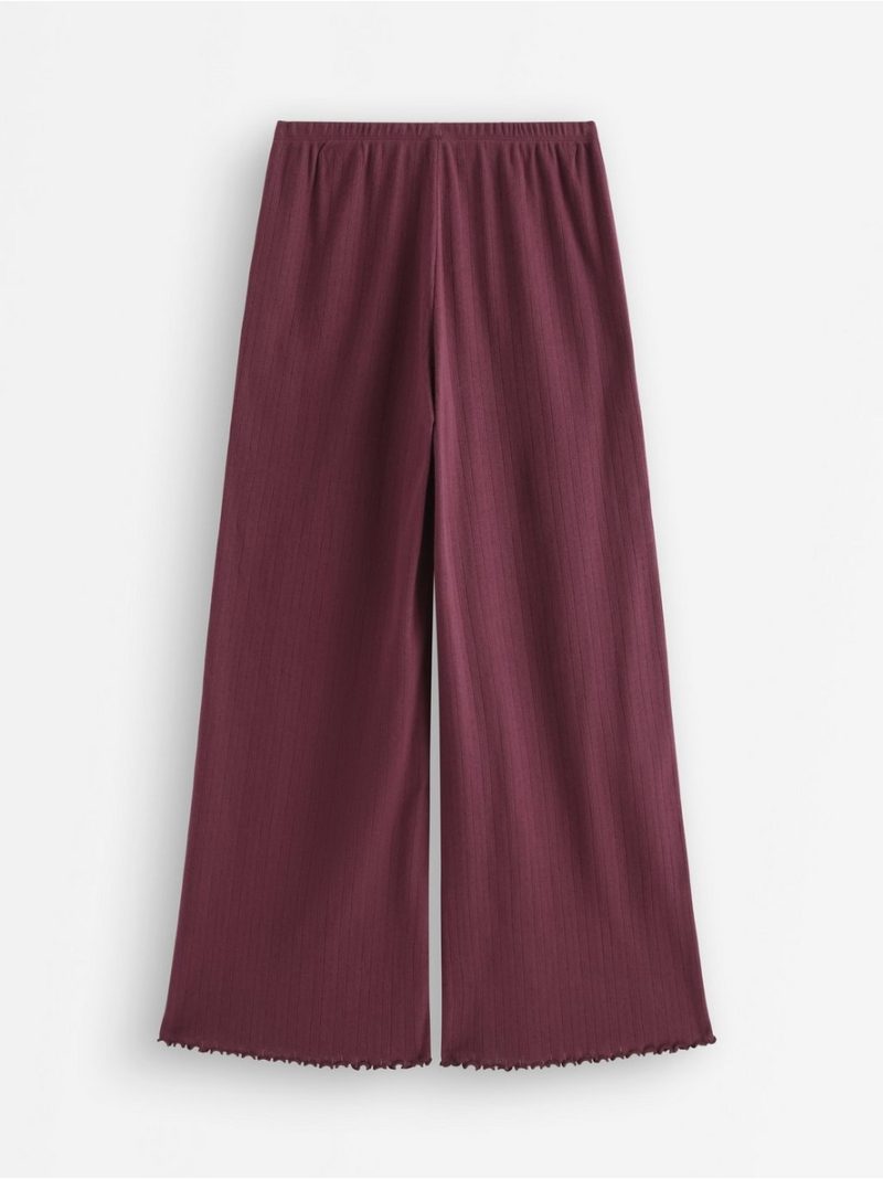 Wide pyjama trousers in pointelle - 3011473-9938