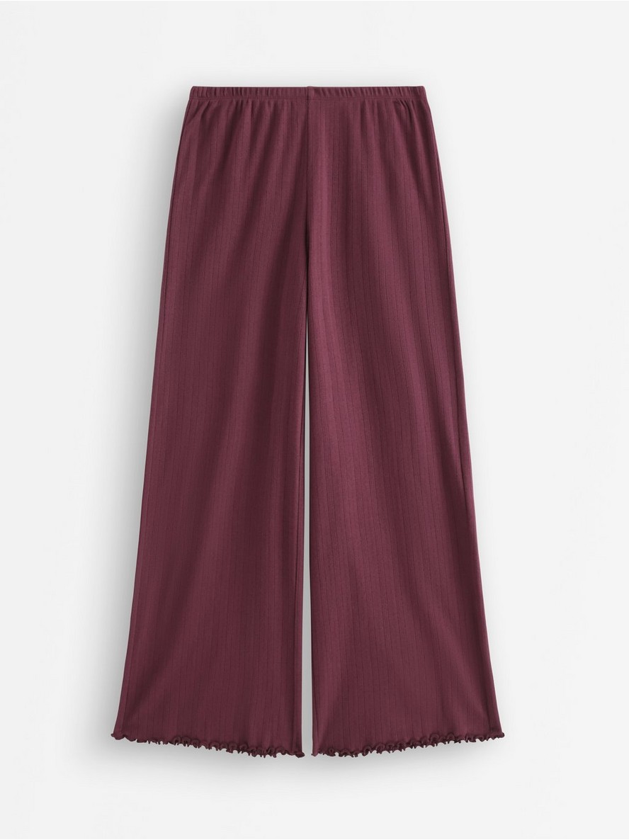 Wide pyjama trousers in pointelle - 3011473-9938