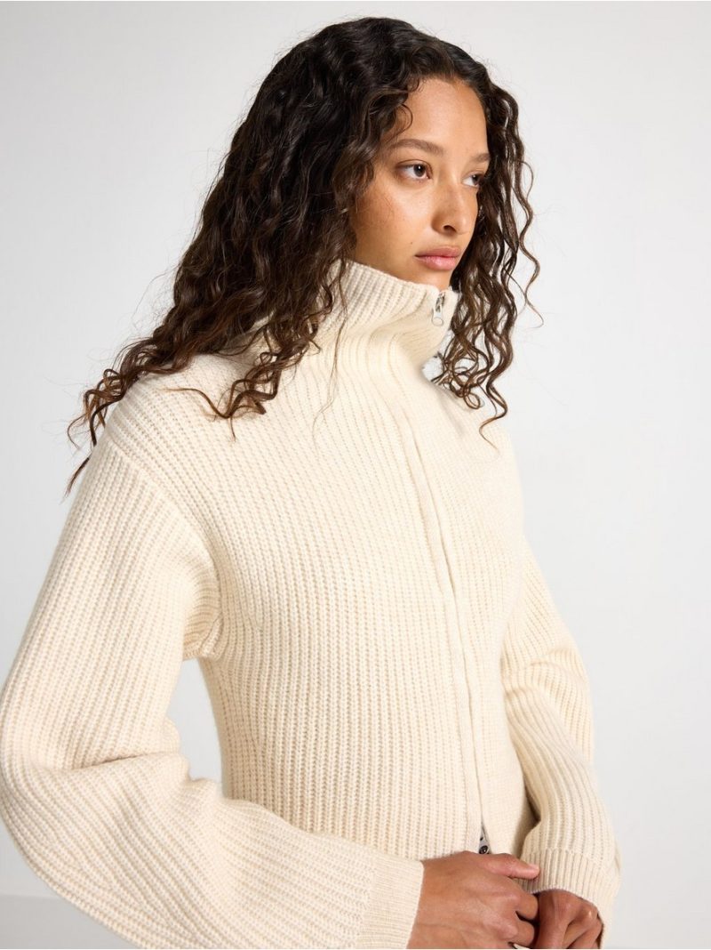 Knitted zip cardigan - 3011886-2659