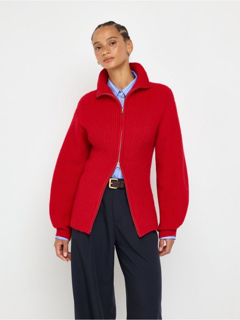 Knitted zip cardigan - 3011886-9873