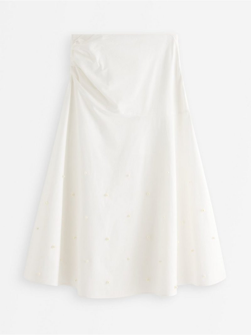 Midi skirt with pearls - 3011905-70