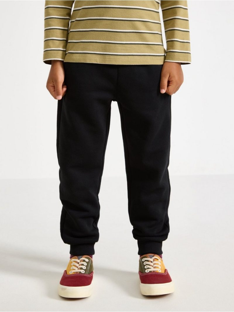 Joggers with brushed inside - 3012080-80