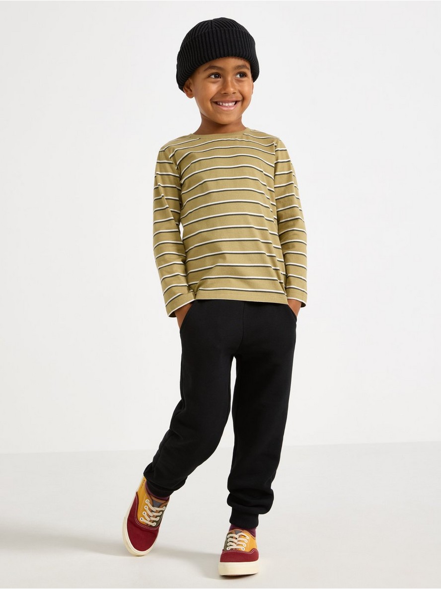 Joggers with brushed inside - 3012080-80