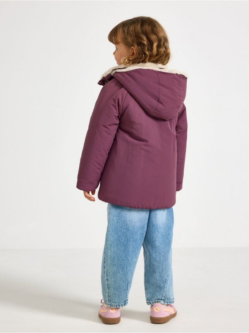 Padded jacket with faux fur lining - 3012187-9439
