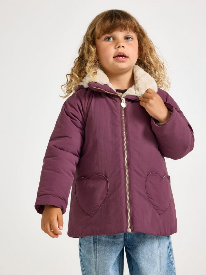 Padded jacket with faux fur lining - 3012187-9439