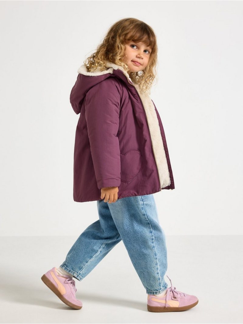 Padded jacket with faux fur lining - 3012187-9439