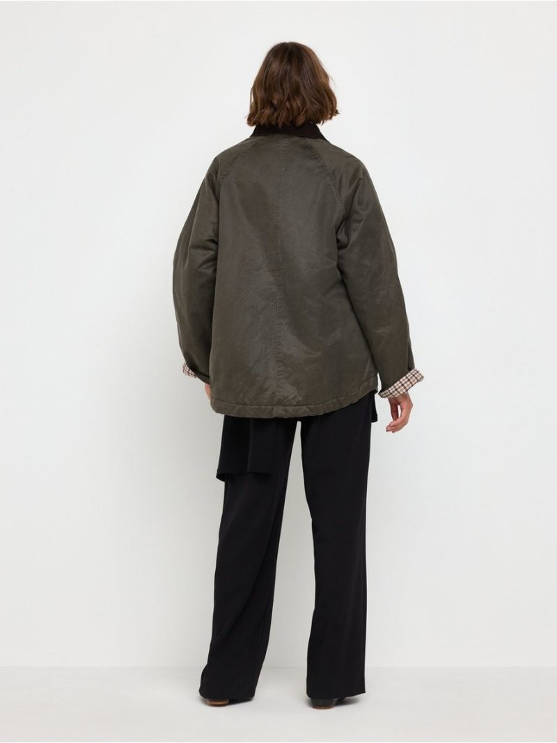 Padded jacket with coating - 3012193-8605