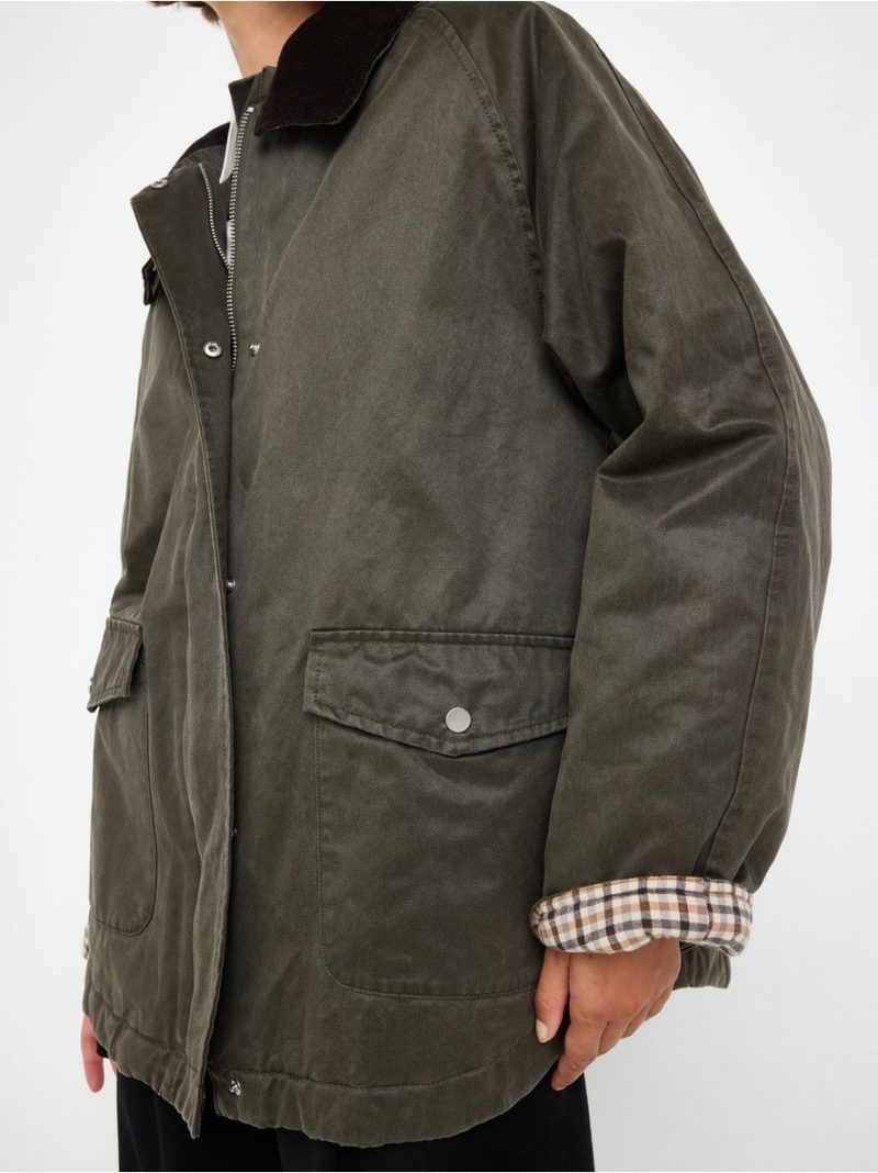 Padded jacket with coating - 3012193-8605