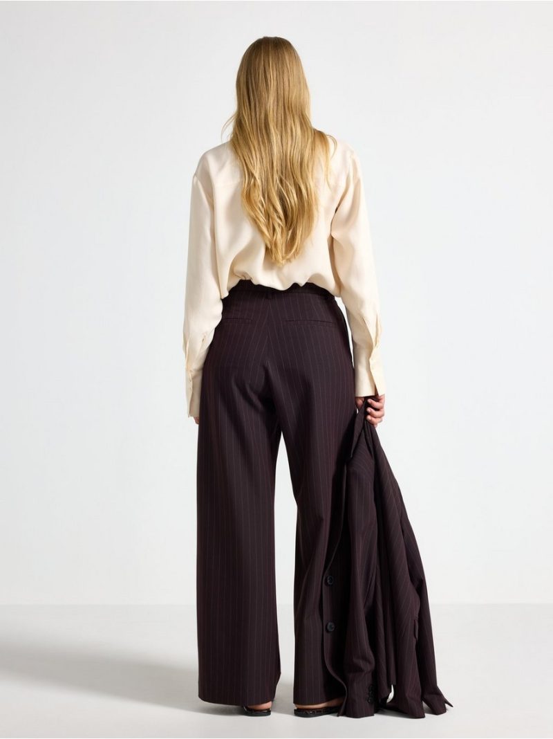 Wide trousers with mid waist - 3012282-9618