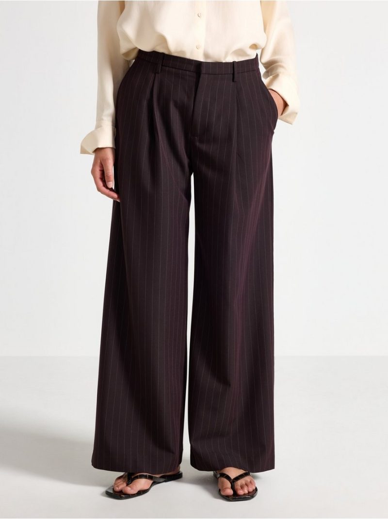 Wide trousers with mid waist - 3012282-9618