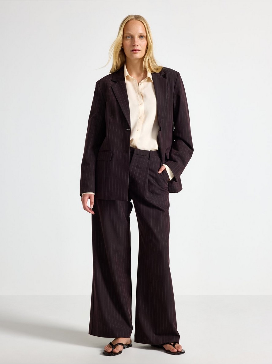 Wide trousers with mid waist - 3012282-9618
