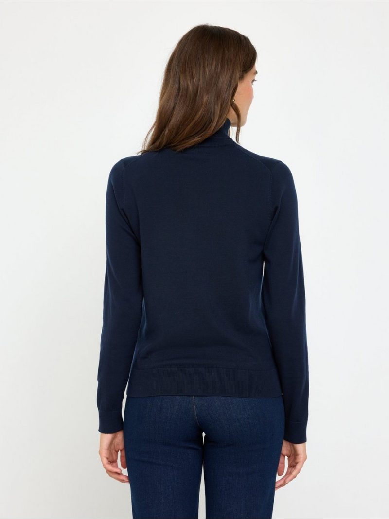 Fine-knit jumper with roll neck - 3012351-2150