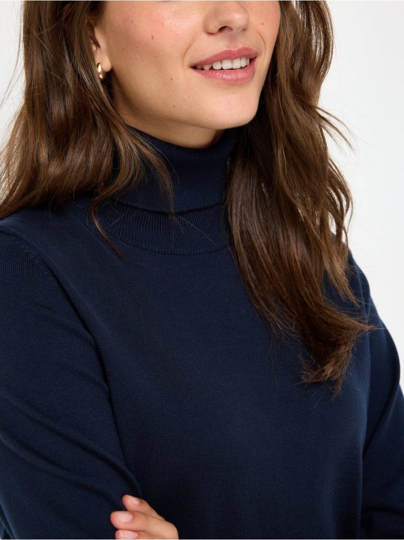 Fine-knit jumper with roll neck - 3012351-2150