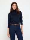 Fine-knit jumper with roll neck - 3012351-2150