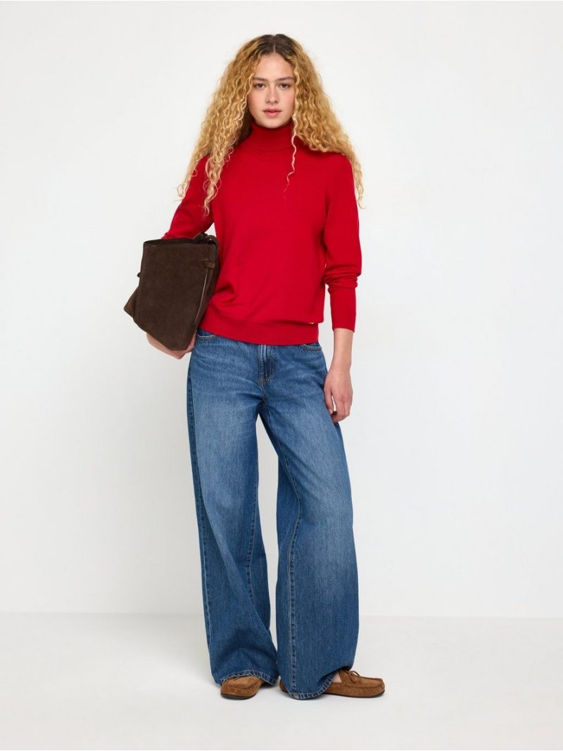 Fine-knit jumper with roll neck - 3012351-7251