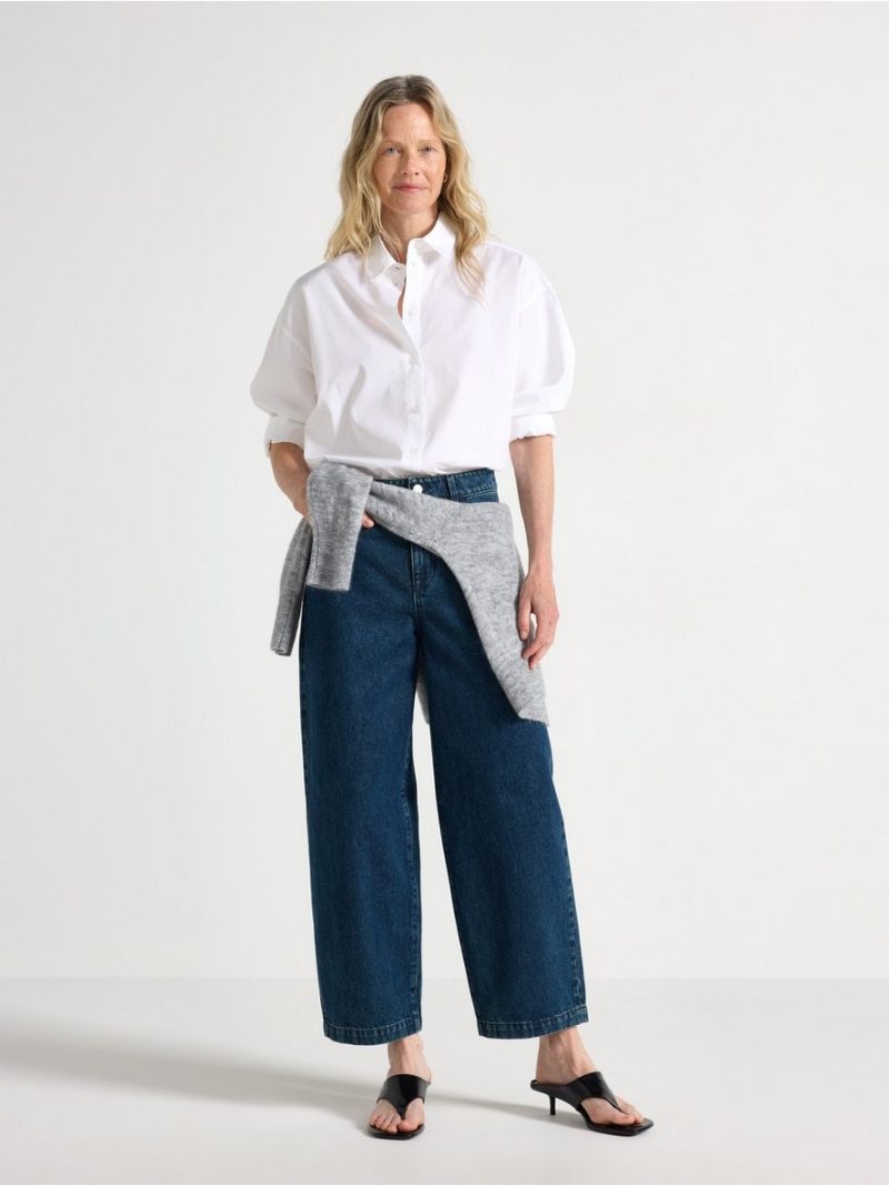 Barrel jeans with ankle length - 3012362-822