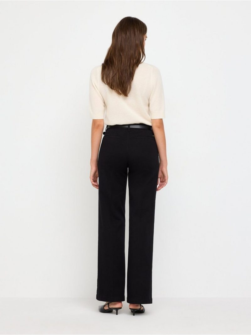 Wide trousers with pleats - 3012443-80