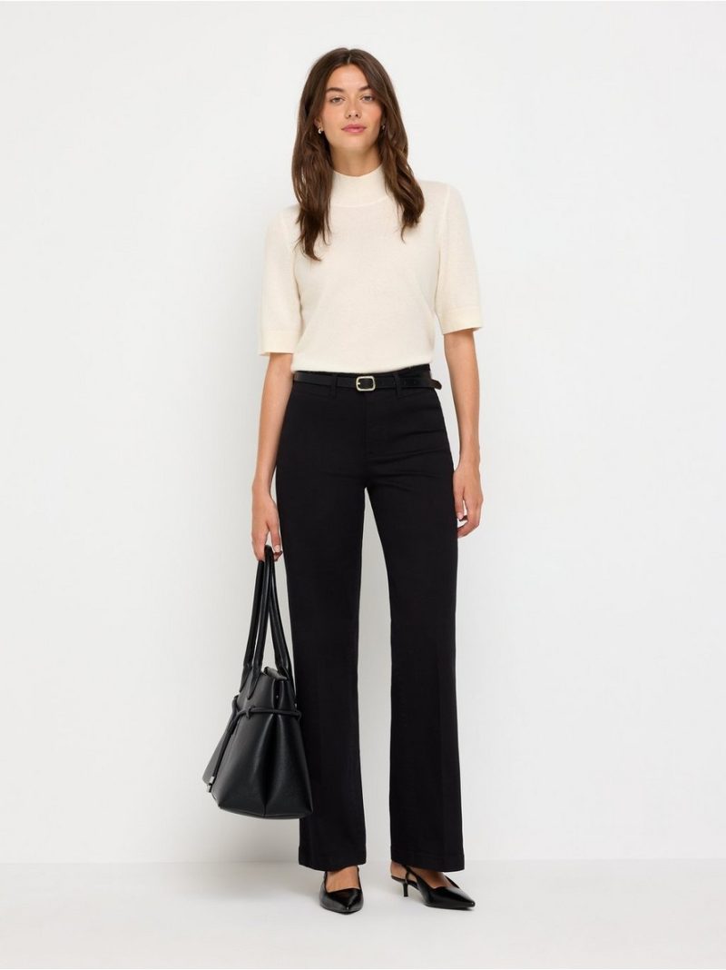 Wide trousers with pleats - 3012443-80