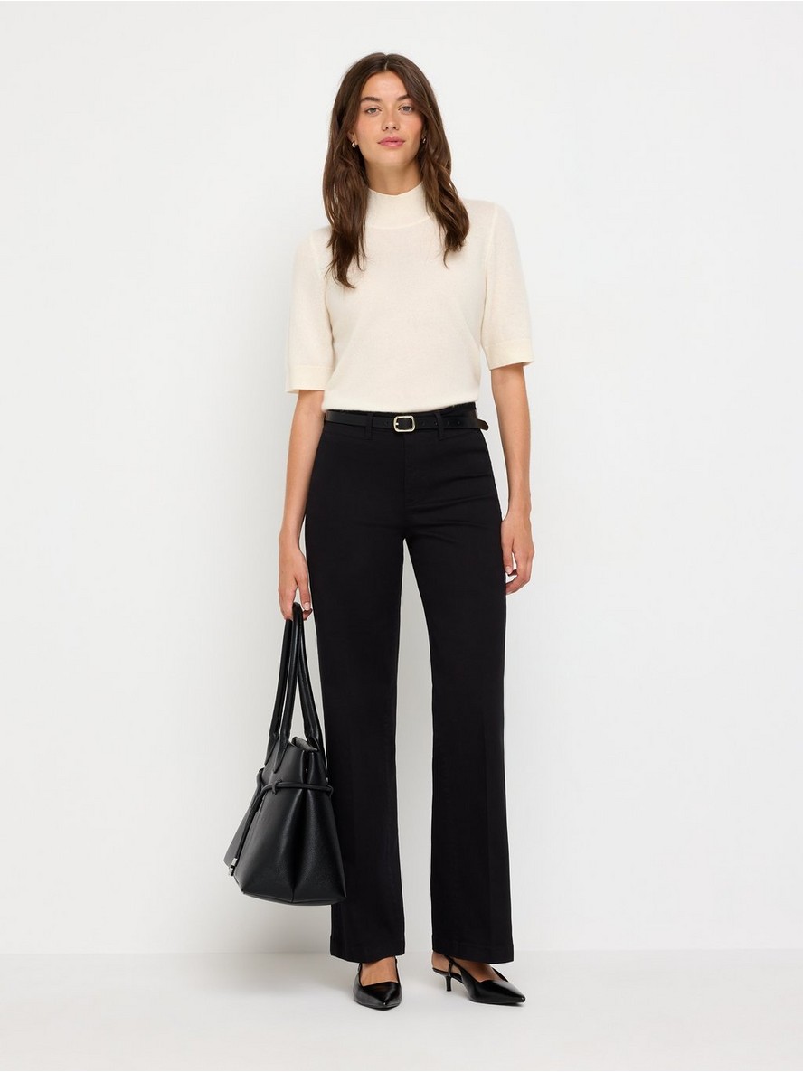 Wide trousers with pleats - 3012443-80