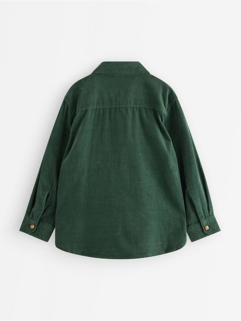 Long-sleeved corduroy shirt - 3012462-8599